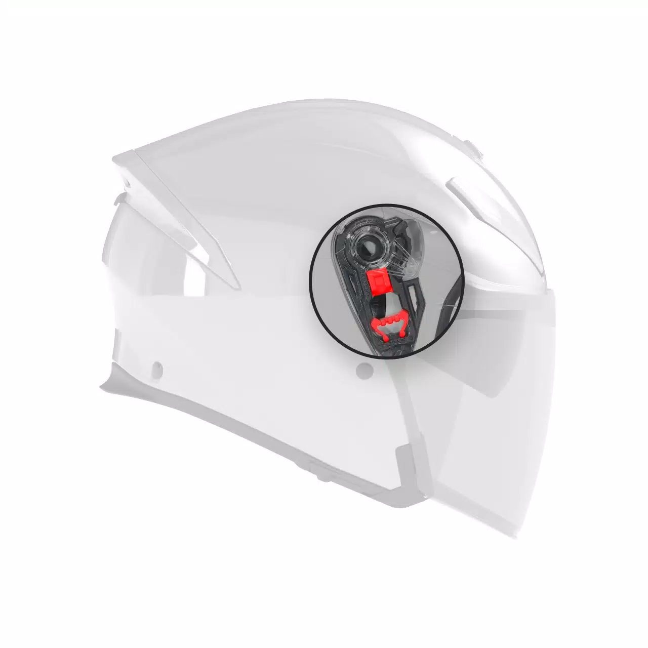 AGV KIT VISOR MECHANISM K5 JET EVO/IRIDES BLACK