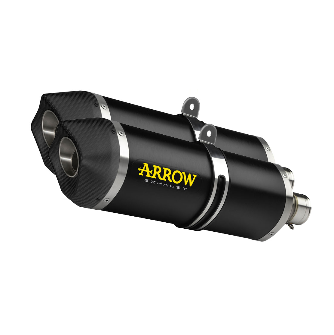 ARROW EXHAUST ALUMINIUM DARK RACETECH CARBON END CAP Φ54 (RIGHT/LEFT)